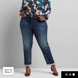 Lane Bryant signature fit boyfriend jeans size 16